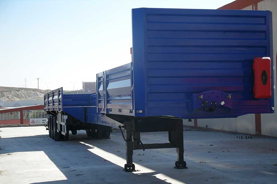 Ceylan Treyler Tray with side wall 3 axles 13-60 expandable Blue
